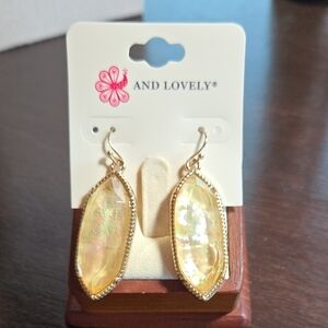 Peacock And Lovely Faux Crystal Earrings